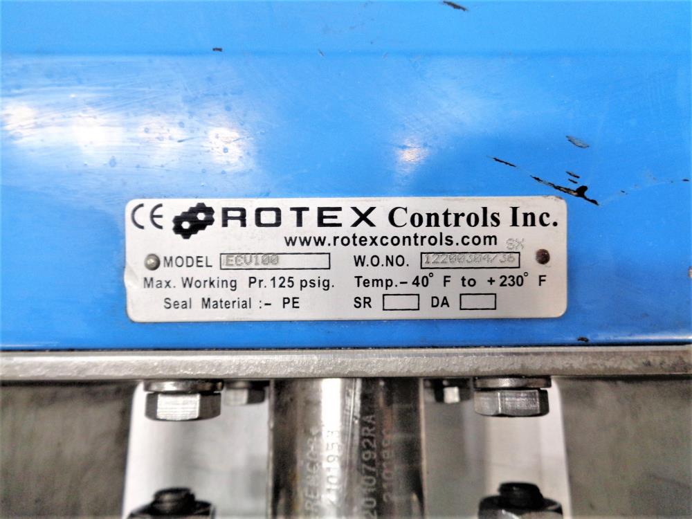 Velan 2" 150# CF8M 2-Pc Ball Valve, Fig# 01X13-BB2A with Rotex Actuator ECV100
